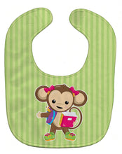 Load image into Gallery viewer, Monkey Going to School Baby Bib BB7016BIB