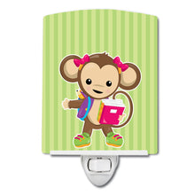 Load image into Gallery viewer, Monkey Going to School Ceramic Night Light BB7016CNL