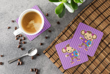 Load image into Gallery viewer, Monkey with Backpack Foam Coaster  BB7017FC