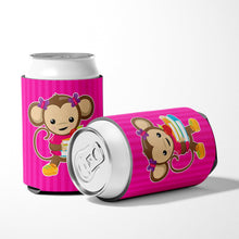 Load image into Gallery viewer, Monkey and School books Can or Bottle Hugger BB7018CC