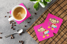 Load image into Gallery viewer, Monkey and School books Foam Coaster  BB7018FC