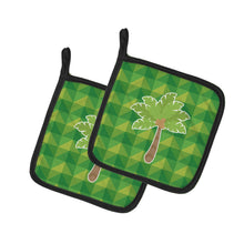 Load image into Gallery viewer, Palm Tree Pot Holders - Set of 2 - Heat-Resistant Kitchen Essentials BB7027PTHD