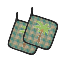 Load image into Gallery viewer, Palm Tree Pot Holders - Set of 2 - Heat-Resistant Kitchen Essentials BB7028PTHD