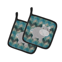 Load image into Gallery viewer, Hippopotamus Pot Holders - Set of 2 - Heat-Resistant Kitchen Essentials BB7031PTHD