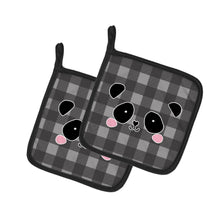 Load image into Gallery viewer, Panda Bear Face Pot Holders - Set of 2 - Heat-Resistant Kitchen Essentials BB7036PTHD
