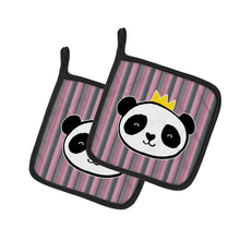 Load image into Gallery viewer, Panda Bear Queen Pot Holders - Set of 2 - Heat-Resistant Kitchen Essentials BB7037PTHD