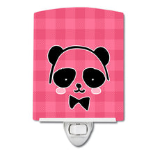 Load image into Gallery viewer, Panda Bear Pink Face Ceramic Night Light BB7039CNL