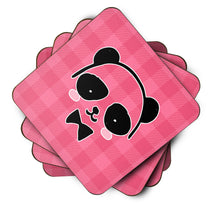 Load image into Gallery viewer, Panda Bear Pink Face Foam Coaster  BB7039FC