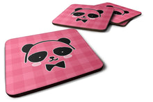 Load image into Gallery viewer, Panda Bear Pink Face Foam Coaster  BB7039FC