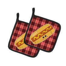 Load image into Gallery viewer, Hot Dog Face Pot Holders - Set of 2 - Heat-Resistant Kitchen Essentials BB7045PTHD