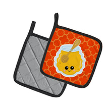 Load image into Gallery viewer, Honey Jar Face Pot Holders - Set of 2 - Heat-Resistant Kitchen Essentials BB7054PTHD