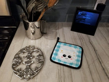Load image into Gallery viewer, Marshmellow Face Pot Holders - Set of 2 - Heat-Resistant Kitchen Essentials BB7056PTHD