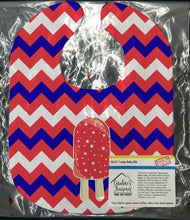 Load image into Gallery viewer, Ice Pop Popsicle Red White Blue Baby Bib BB7063BIB