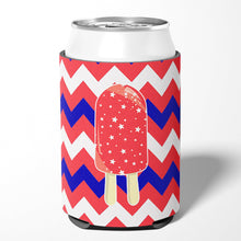 Load image into Gallery viewer, Ice Pop Popsicle Red White Blue Can or Bottle Hugger BB7063CC