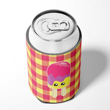 Load image into Gallery viewer, Ice Pop Popsicle Face Gingham Can or Bottle Hugger BB7068CC