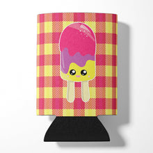 Load image into Gallery viewer, Ice Pop Popsicle Face Gingham Can or Bottle Hugger BB7068CC