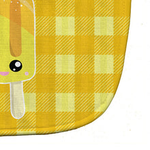 Load image into Gallery viewer, Ice Pop Popsicle Face Gingham Yellow Baby Bib BB7069BIB