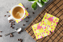 Load image into Gallery viewer, Ice Pop Popsicle Pink Yellow Foam Coaster  BB7070FC