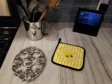 Load image into Gallery viewer, Sunshine Sun Face on Stripes Pot Holders - Set of 2 - Heat-Resistant Kitchen Essentials BB7071PTHD