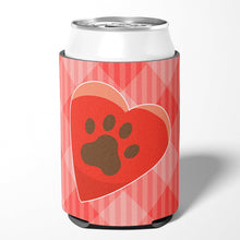 Load image into Gallery viewer, Puppy Pawprint Heart Can or Bottle Hugger BB7073CC