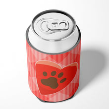 Load image into Gallery viewer, Puppy Pawprint Heart Can or Bottle Hugger BB7073CC