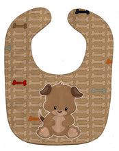 Load image into Gallery viewer, Puppy on Brown Bones Baby Bib BB7075BIB