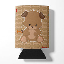 Load image into Gallery viewer, Puppy on Brown Bones Can or Bottle Hugger BB7075CC