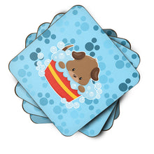 Load image into Gallery viewer, Puppy taking a bath Foam Coaster  BB7077FC