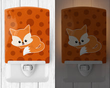 Load image into Gallery viewer, Baby Fox Polkadot Ceramic Night Light BB7086CNL