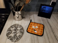 Load image into Gallery viewer, Baby Fox Gingham Pot Holders - Set of 2 - Heat-Resistant Kitchen Essentials BB7087PTHD
