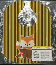 Load image into Gallery viewer, Baby Fox Tree Stripes Baby Bib BB7088BIB