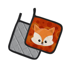 Load image into Gallery viewer, Baby Fox Face Polkadots Pot Holders - Set of 2 - Heat-Resistant Kitchen Essentials BB7089PTHD
