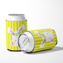 Load image into Gallery viewer, Easter White Rabbit with Flowers Can or Bottle Hugger BB7093CC