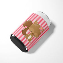 Load image into Gallery viewer, Squirrel with Flowers Can or Bottle Hugger BB7094CC