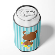 Load image into Gallery viewer, Bear with Flowers Can or Bottle Hugger BB7096CC