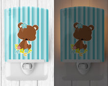 Load image into Gallery viewer, Bear with Flowers Ceramic Night Light BB7096CNL