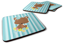 Load image into Gallery viewer, Bear with Flowers Foam Coaster  BB7096FC