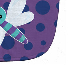 Load image into Gallery viewer, Dragonfly on Purple Polkadots Baby Bib BB7099BIB