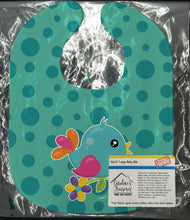 Load image into Gallery viewer, Bird on Teal Polkadots Baby Bib BB7100BIB