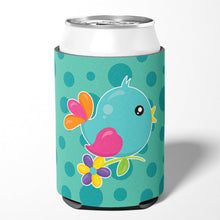 Load image into Gallery viewer, Bird on Teal Polkadots Can or Bottle Hugger BB7100CC