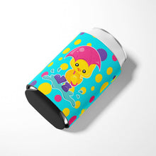 Load image into Gallery viewer, Duck in the Rain on Polkadots Can or Bottle Hugger BB7101CC