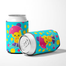Load image into Gallery viewer, Duck in the Rain on Polkadots Can or Bottle Hugger BB7101CC