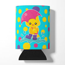 Load image into Gallery viewer, Duck in the Rain on Polkadots Can or Bottle Hugger BB7101CC