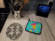 Load image into Gallery viewer, Duck in the Rain on Polkadots Pot Holders - Set of 2 - Heat-Resistant Kitchen Essentials BB7101PTHD