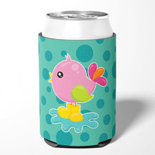 Load image into Gallery viewer, Bird in Rainboots and Puddle Can or Bottle Hugger BB7103CC