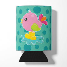 Load image into Gallery viewer, Bird in Rainboots and Puddle Can or Bottle Hugger BB7103CC