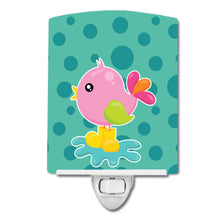 Load image into Gallery viewer, Bird in Rainboots and Puddle Ceramic Night Light BB7103CNL