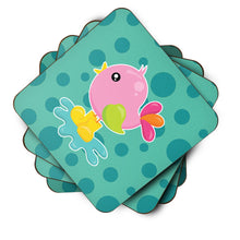 Load image into Gallery viewer, Bird in Rainboots and Puddle Foam Coaster  BB7103FC