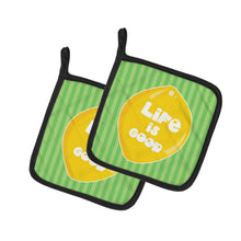 Load image into Gallery viewer, Lemon Life is Good Pot Holders - Set of 2 - Heat-Resistant Kitchen Essentials BB7108PTHD