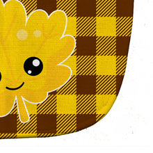 Load image into Gallery viewer, Fall Leaf on Gingham Baby Bib BB7110BIB